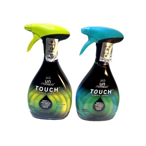 Febreze Unstopables Touch Fabric Spray Odor Fighter Paradise Fresh 27 Oz- 2 pack - Picture 1 of 5